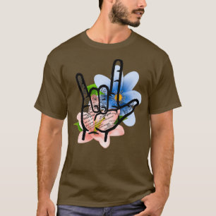ASL Sign I Liebe Sie in 40 verschiedenen Sprachen T-Shirt
