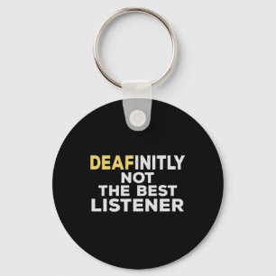 Asl Sign Language Hearing Loss Awareness Schlüsselanhänger