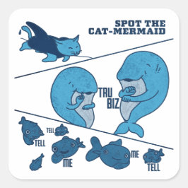 ASL Sign with Deaf Culture - Tru Biz Quadratischer Aufkleber