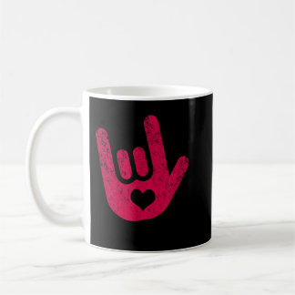 ASL Signsprache I Liebe Sie unterschreiben Kaffeetasse
