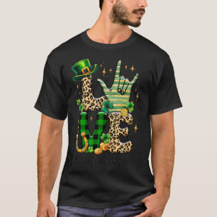 ASL St Patricks Day LIEBE Gebären T-Shirt