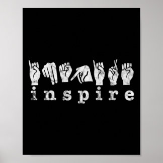 Asl Teacher American Sign Language Deaf Awareness Poster