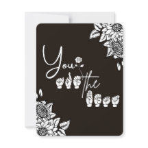 ASL "You are the Best"-Wohnung Danke-Karte