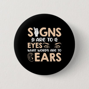 ASL-Zeichen sind meine Worte für mein "Eyes Americ Button