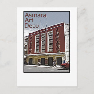 Asmara Art Deco - Cinema Impero Postkarte
