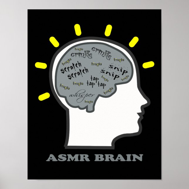 ASMR Brain Poster (Vorne)