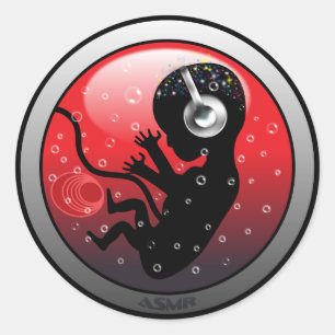ASMR Origins Runder Aufkleber