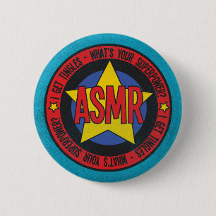 ASMR, was Ihr Supermacht beunruhigtes Logo ist Button