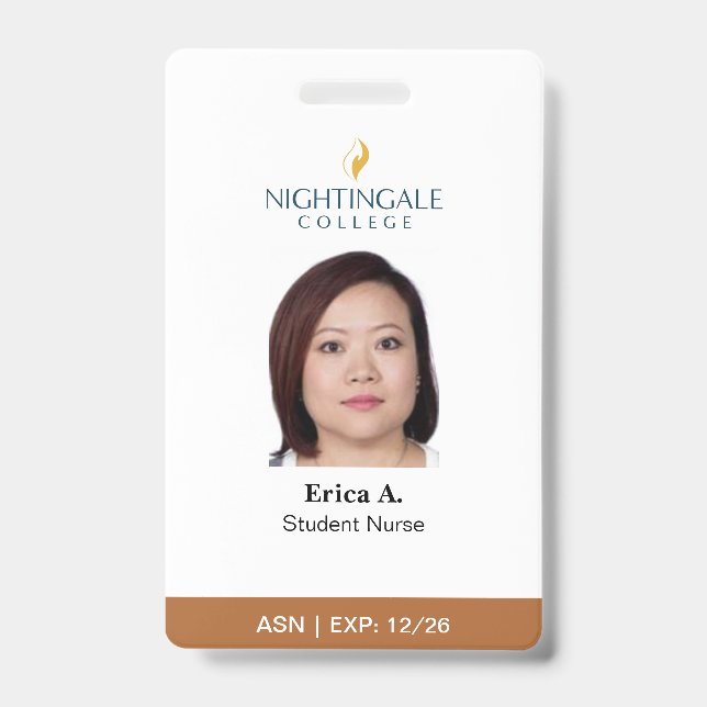 ASN Nurse Abzeichen Ausweis (Vorderseite)