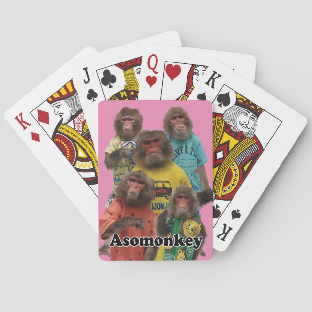 Asomonkey BICYCLE cards.　Asomonkey Spielkarten (Rückseite)