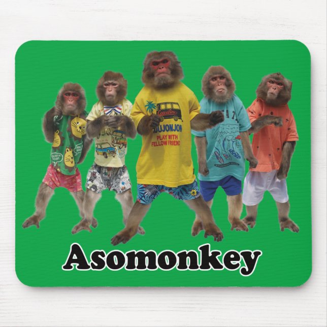 Asomonkey-Maus-Pad. Asomonononkey の ウ ス み ド ん. Mousepad (Vorne)