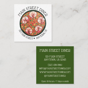 Asopao con Camarones Puerto Rican Shrimp Stew Quadratische Visitenkarte