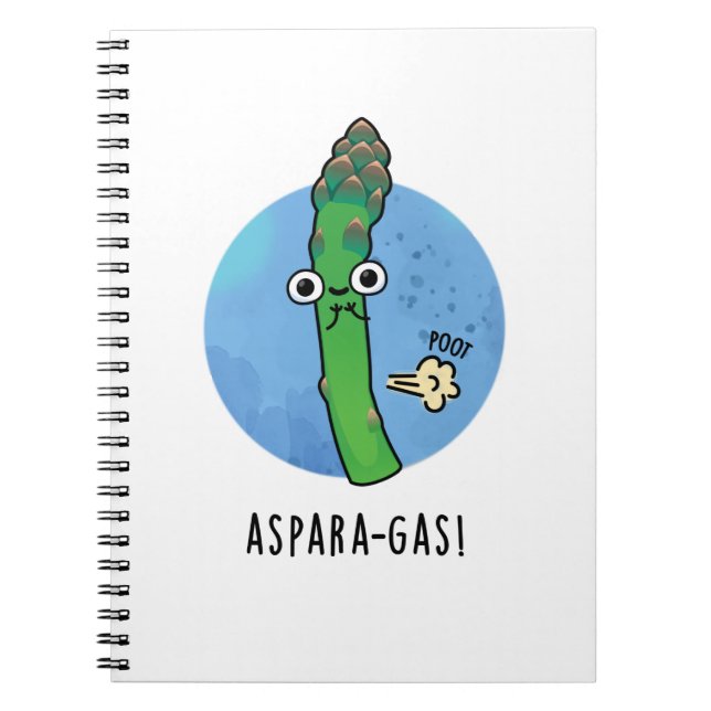 Aspara-Gas Funny Asparagus Veggie Pun Notizblock (Vorderseite)