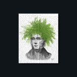 Asparagus Fern Head Pflanzen Head Leinwanddruck<br><div class="desc">Mode und Figuration</div>