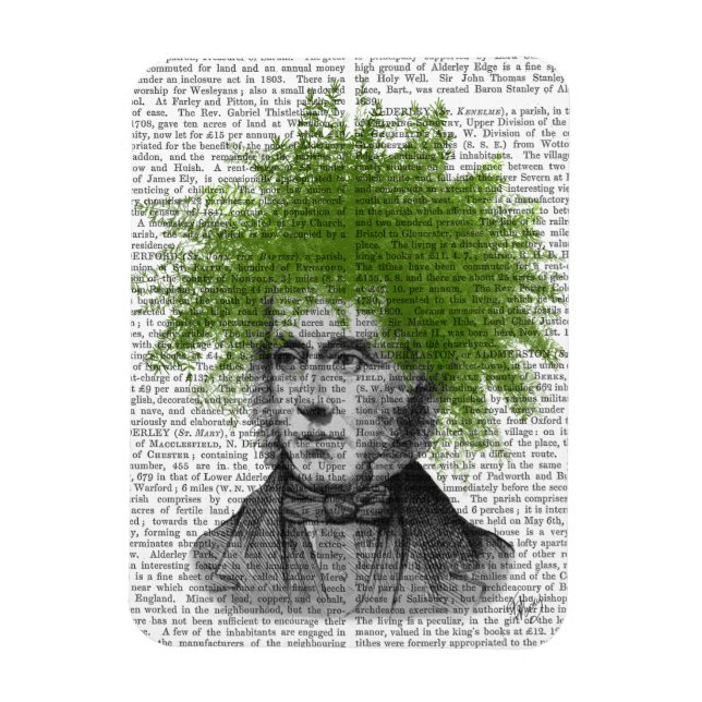 Asparagus Fern Head Pflanzen Head Magnet (Vertikal)