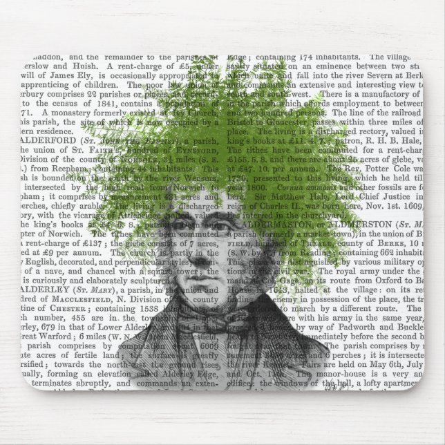 Asparagus Fern Head Pflanzen Head Mousepad (Vorne)