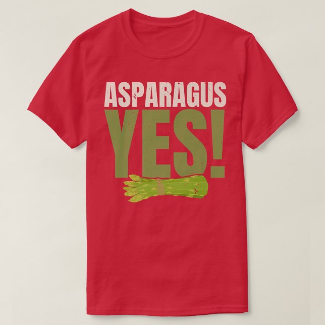 Asparagus Ja Garten Gemüse Gemüse Vegan T-Shirt (Design vorne)