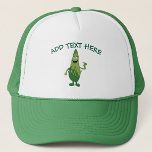 Asparagus Man, fügen Sie Text hinzu, Hat Truckerkappe