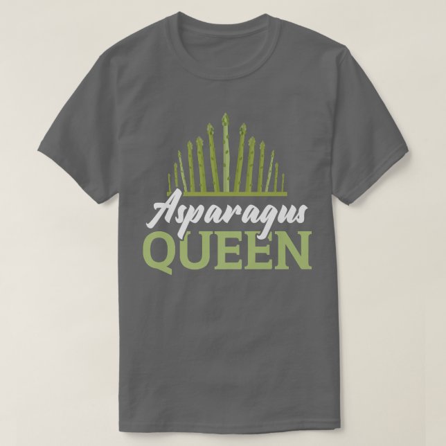 Asparagus Queen Vegan Vegetable Vegetarian Premium T-Shirt (Design vorne)