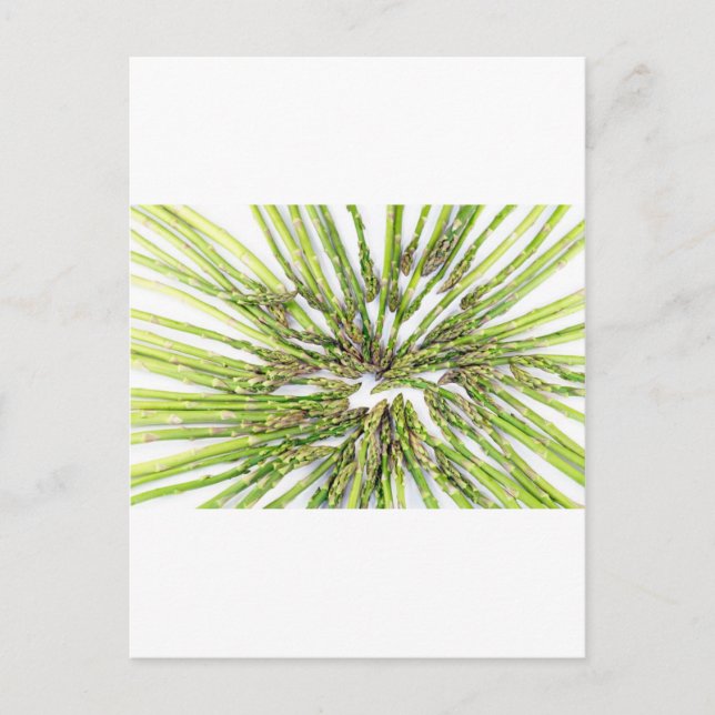 Asparagus Richtung Zentrum Postkarte (Vorderseite)