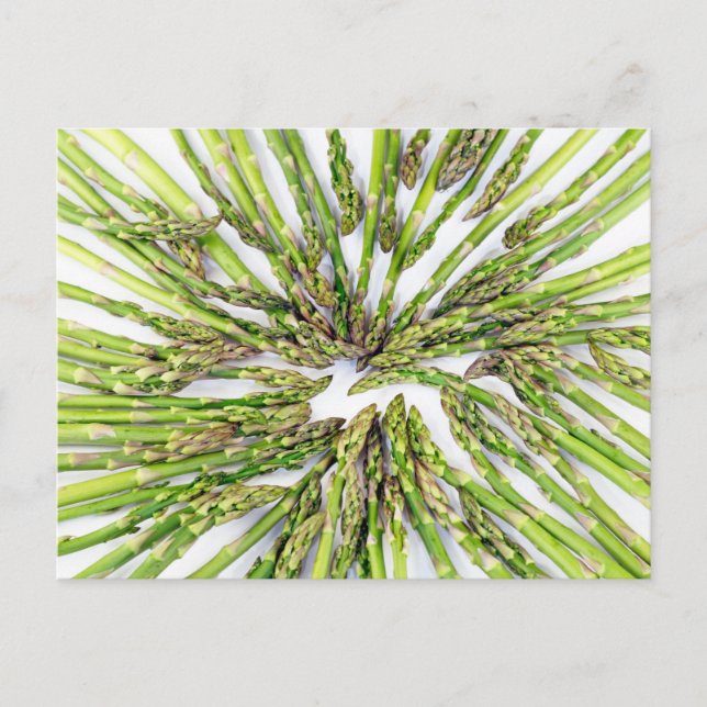 Asparagus Richtung Zentrum Postkarte (Vorderseite)