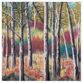 Aspen Abstrakt Pastel Forest Fabric Stoff