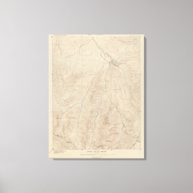 Aspen Atlas Sheet Leinwanddruck (Vorderseite)