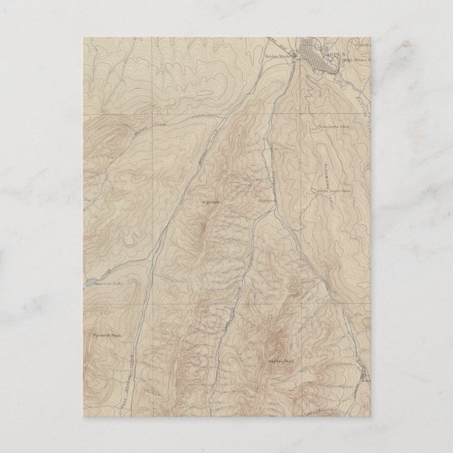 Aspen Atlas Sheet Postkarte (Vorderseite)