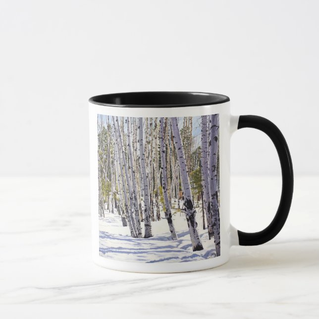 Aspen Bäume im Wald Tasse (Rechts)
