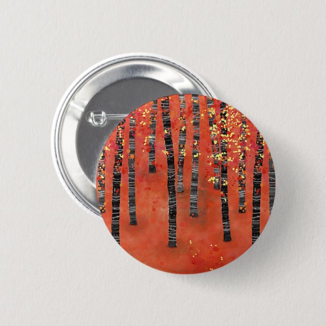 Aspen Birch Forest Button (Vorne & Hinten)