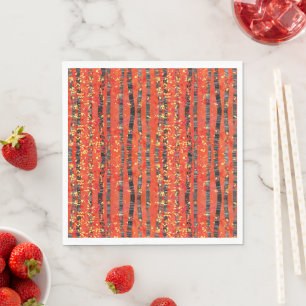 Aspen Birch Tree Forest Pattern Serviette