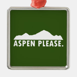 Aspen bitte ornament aus metall