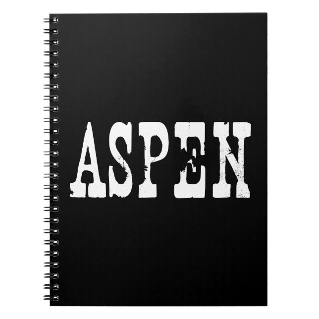 Aspen Black Notizblock (Vorderseite)