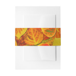 Aspen Blätter Collage Solid Medley 1 Einladungsbanderole