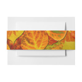 Aspen Blätter Collage Solid Medley 1 Einladungsbanderole