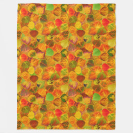 Aspen Blätter Collage Solid Medley 1 Fleecedecke