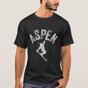Aspen Co Ski Colorado Cool Aspen Skifahren Co Wint T-Shirt