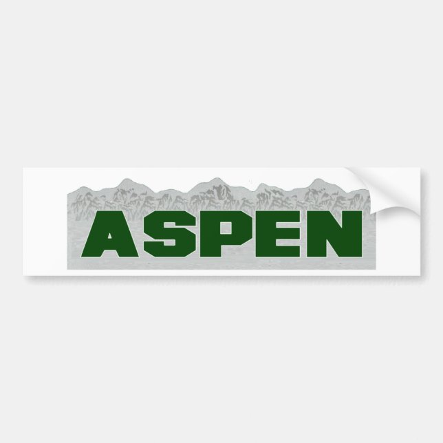 Aspen, Colorado Autoaufkleber (Vorne)