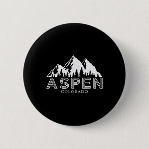 Aspen Colorado Berg Ski Skifahren Urlaub Reise W Button