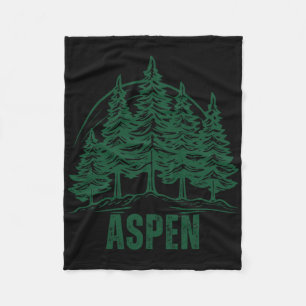 Aspen Colorado Berge Skifahren Kiefer Baum Outdoor Fleecedecke