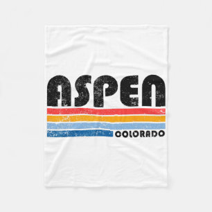 Aspen Colorado Bergsee-Zauber Vintages Aspen Sk Fleecedecke