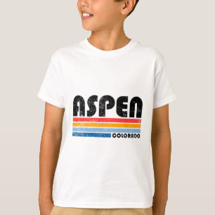 Aspen Colorado Bergsee-Zauber Vintages Aspen Sk T-Shirt