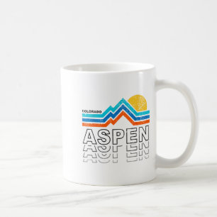 Aspen Colorado CO Berg Skifahren Vintage 80er Kaffeetasse