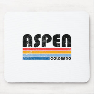Aspen Colorado Co Berg Skifahren Vintage Aspen Sk Mousepad