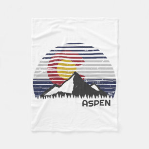 Aspen Colorado Flag - Grafschaft Berg Fleecedecke