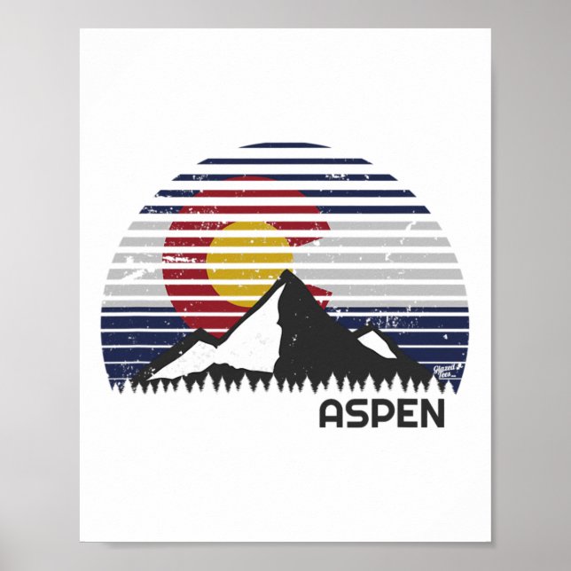 Aspen Colorado Flag - Grafschaft Berg Poster (Vorne)