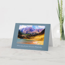Aspen, Colorado Gastfreundschaft Vielen Dank Templ Dankeskarte