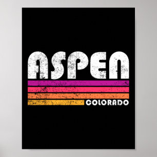 Aspen Colorado Gran Canaria Vintager 80er Aspe Poster