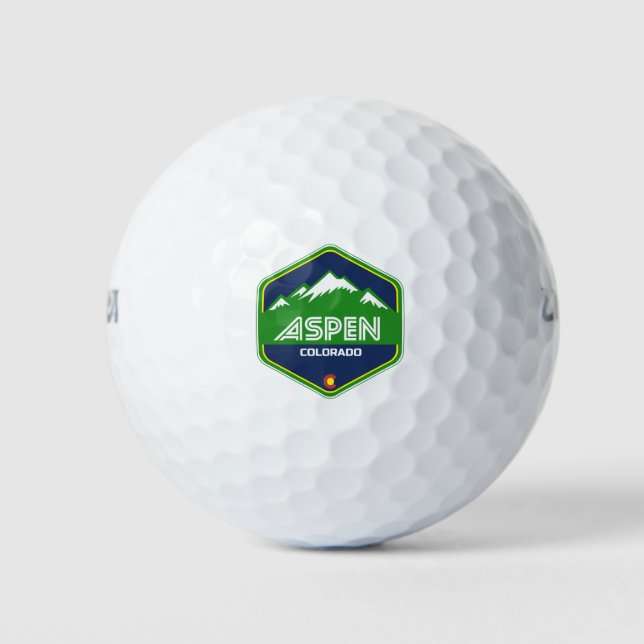 Aspen Colorado Mountain Golfball (Vorderseite)