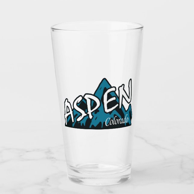 Aspen Colorado Mountains Glas (Vorderseite)